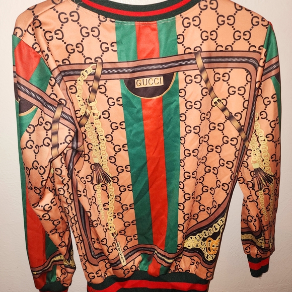 Maximalist Equestrian Monogram Sweatshirt Print Pullover (NOT AUTHENTIC) - Picture 2 of 2